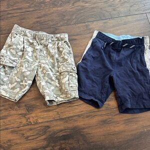 Kids Navy and Camo Shorts - Pack of 2